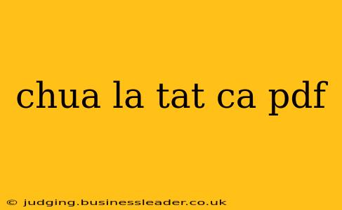 chua la tat ca pdf