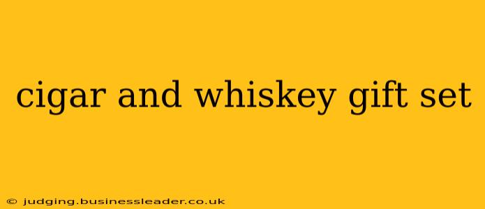 cigar and whiskey gift set