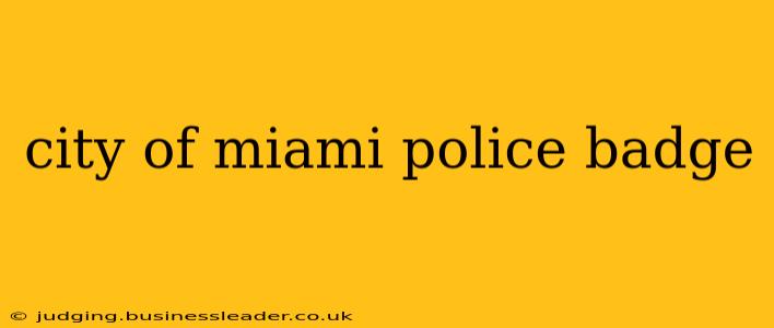 city of miami police badge
