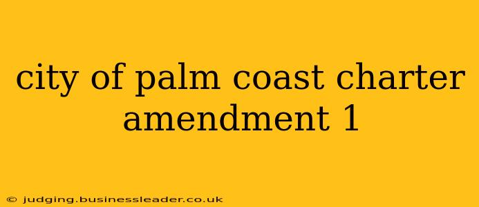 city of palm coast charter amendment 1