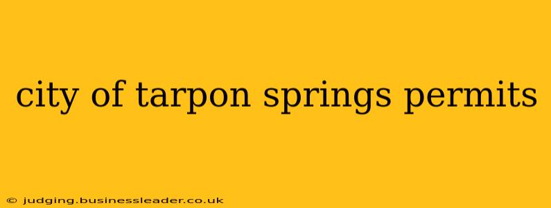city of tarpon springs permits