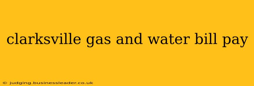 clarksville gas and water bill pay