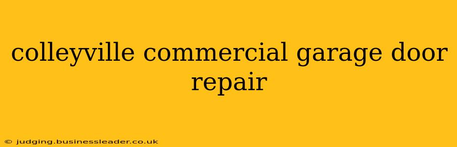 colleyville commercial garage door repair