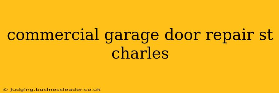 commercial garage door repair st charles