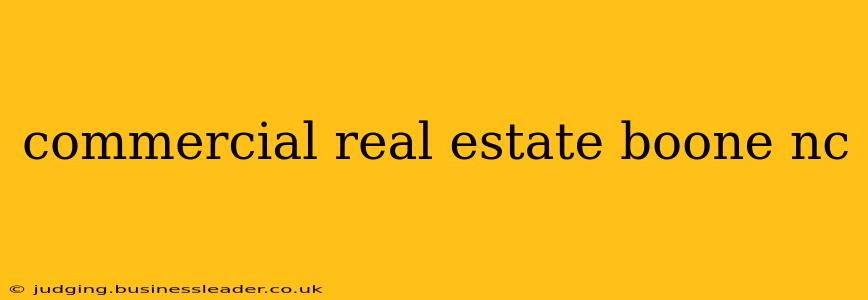 commercial real estate boone nc