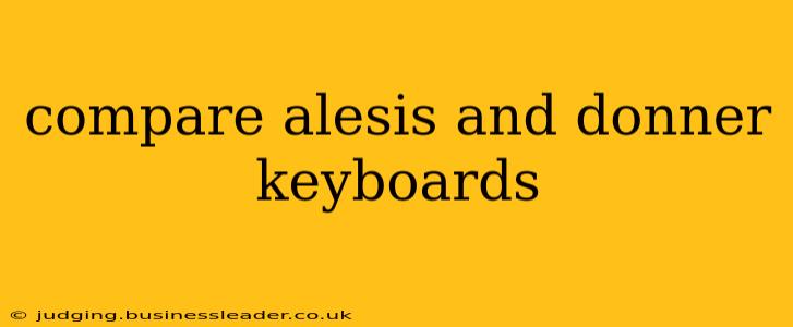 compare alesis and donner keyboards