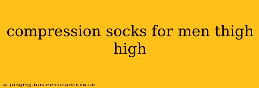 compression socks for men thigh high
