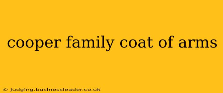 cooper family coat of arms