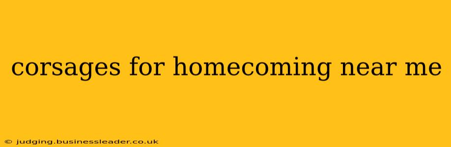 corsages for homecoming near me