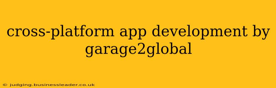 cross-platform app development by garage2global