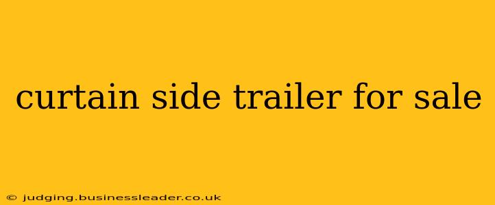 curtain side trailer for sale