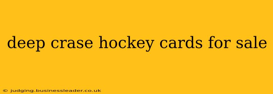 deep crase hockey cards for sale