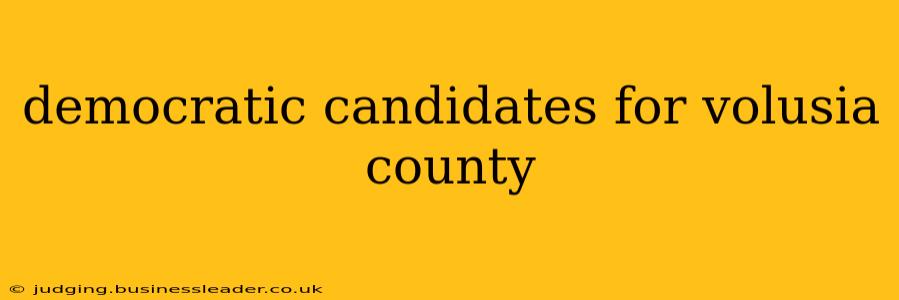 democratic candidates for volusia county