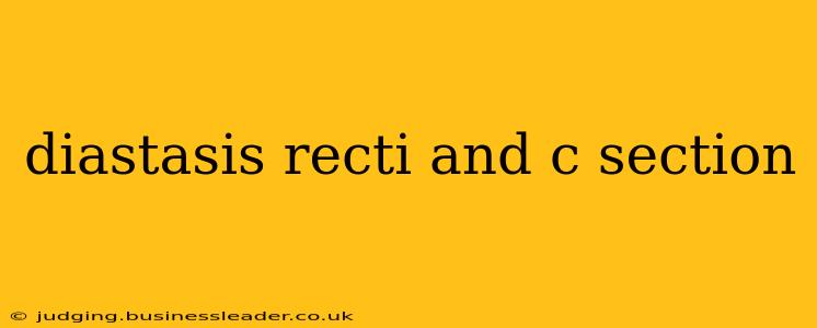 diastasis recti and c section