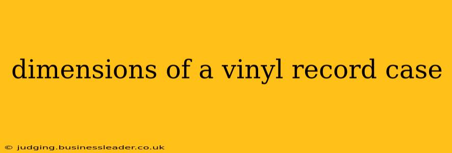 dimensions of a vinyl record case