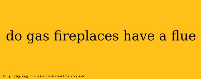do gas fireplaces have a flue