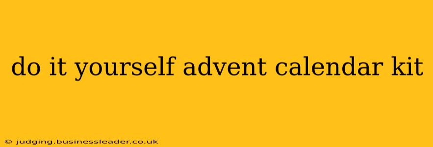 do it yourself advent calendar kit