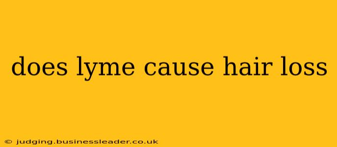 does lyme cause hair loss