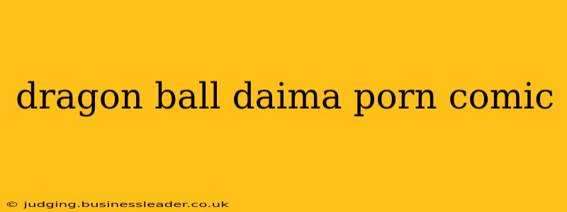 dragon ball daima porn comic