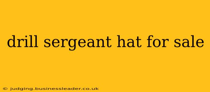 drill sergeant hat for sale