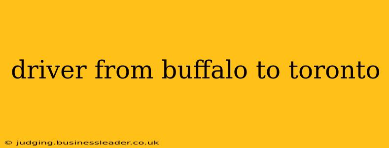 driver from buffalo to toronto