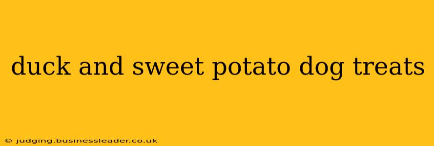 duck and sweet potato dog treats
