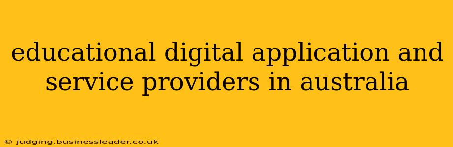 educational digital application and service providers in australia