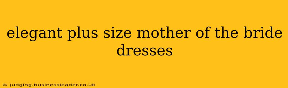 elegant plus size mother of the bride dresses