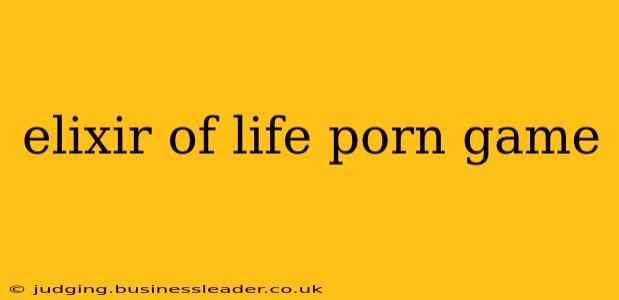elixir of life porn game