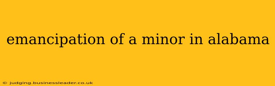 emancipation of a minor in alabama