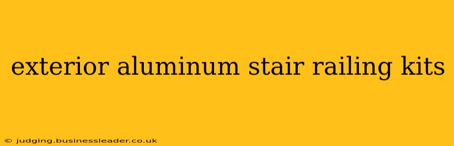 exterior aluminum stair railing kits