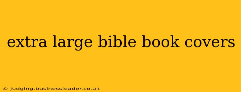 extra large bible book covers