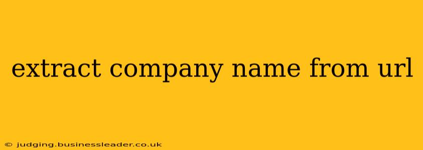 extract company name from url