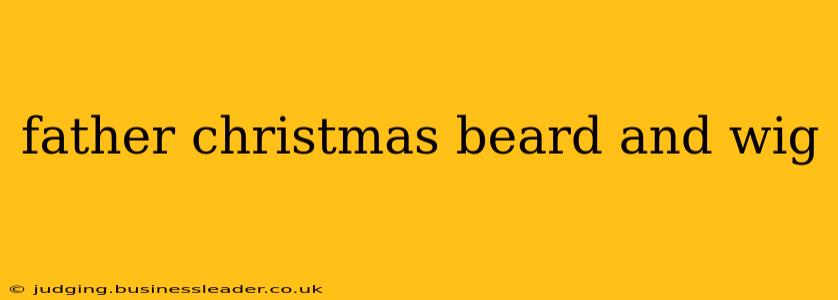 father christmas beard and wig