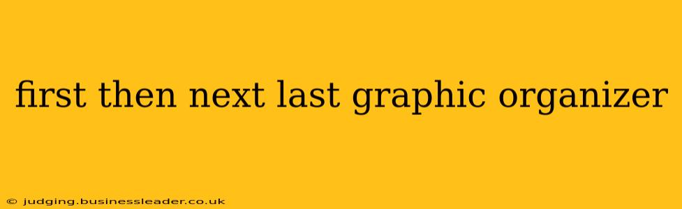 first then next last graphic organizer