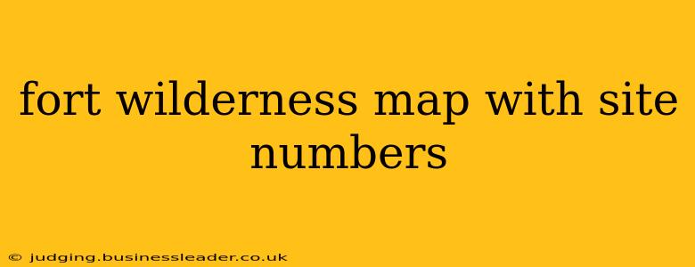 fort wilderness map with site numbers