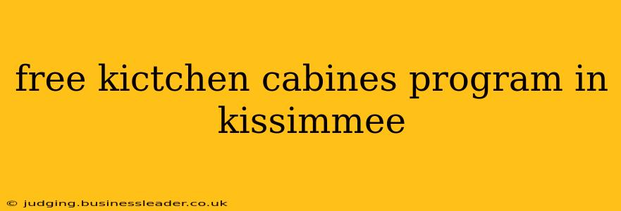 free kictchen cabines program in kissimmee