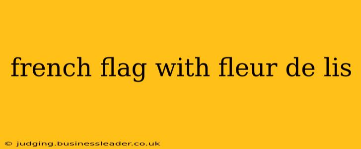 french flag with fleur de lis