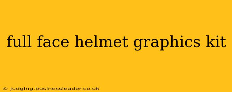 full face helmet graphics kit