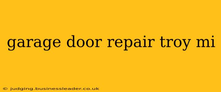 garage door repair troy mi