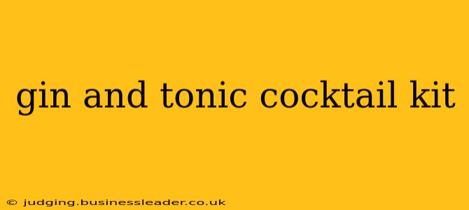 gin and tonic cocktail kit