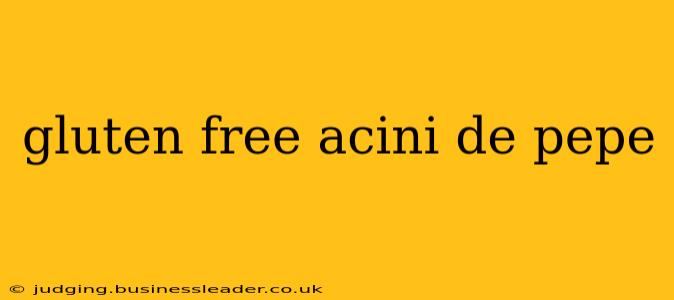 gluten free acini de pepe