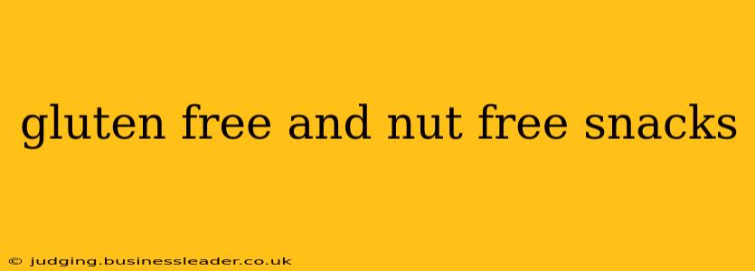 gluten free and nut free snacks