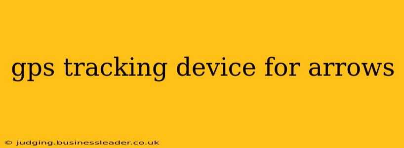 gps tracking device for arrows