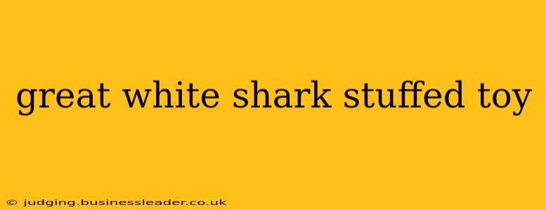 great white shark stuffed toy