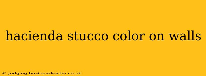 hacienda stucco color on walls