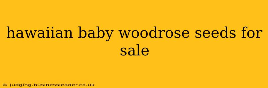 hawaiian baby woodrose seeds for sale