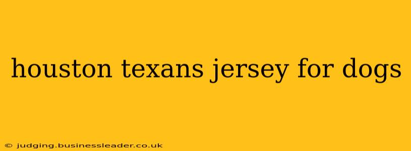 houston texans jersey for dogs