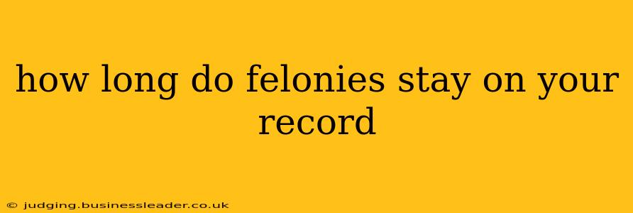 how long do felonies stay on your record