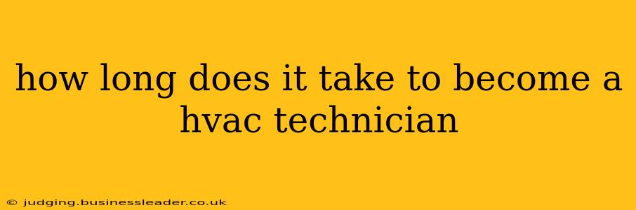 how long does it take to become a hvac technician